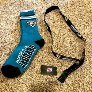 Jacksonville Jaguars Socks & Lanyard